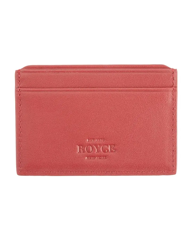 Royce New York Monogrammed RFID Blocking Leather Card Wallet, Personalized | Image 1 Royce New York Monogrammed RFID Blocking Leather Card Wallet, Personalized | Image 1