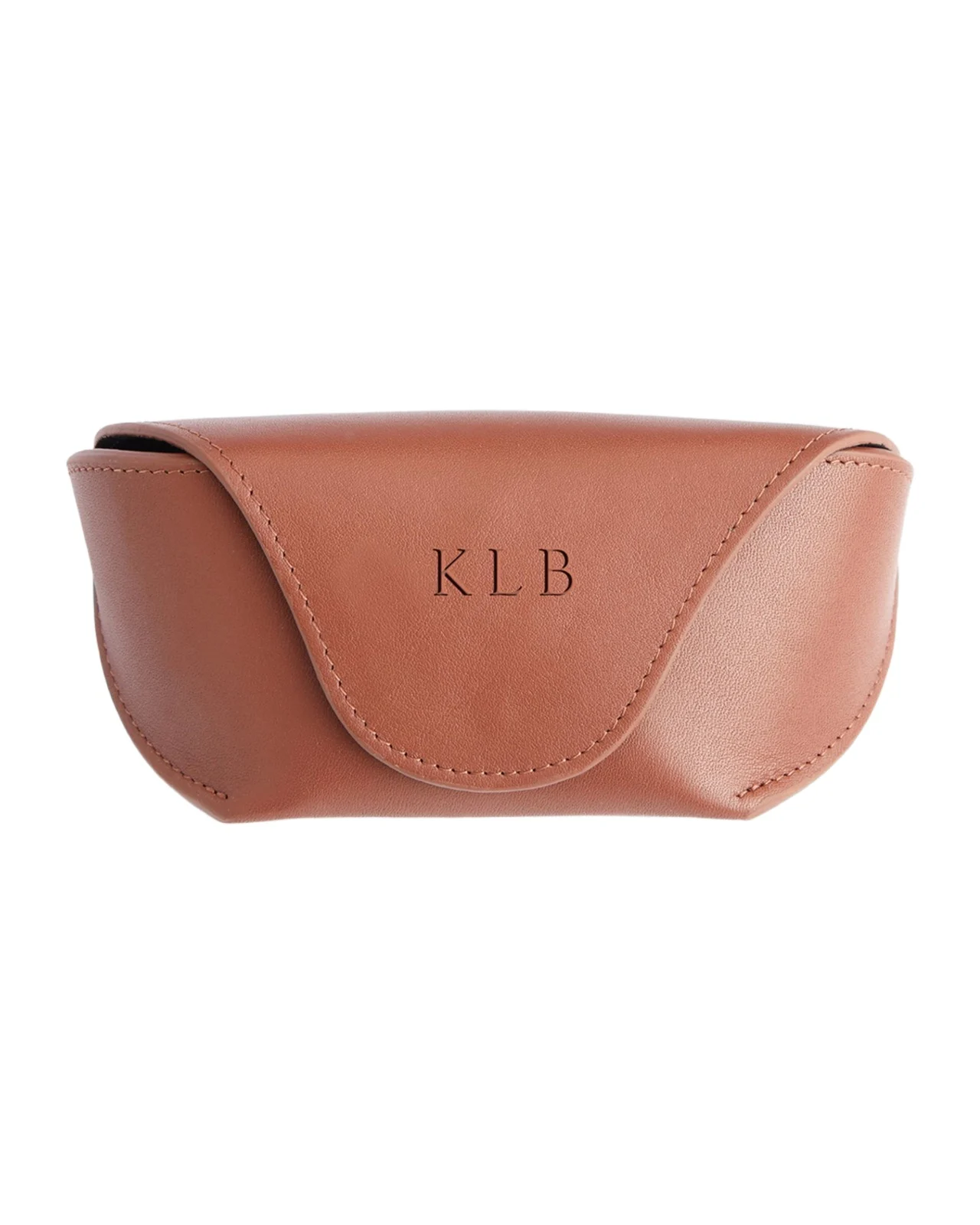 Royce New York Monogrammed Leather Sunglasses Carrying Case