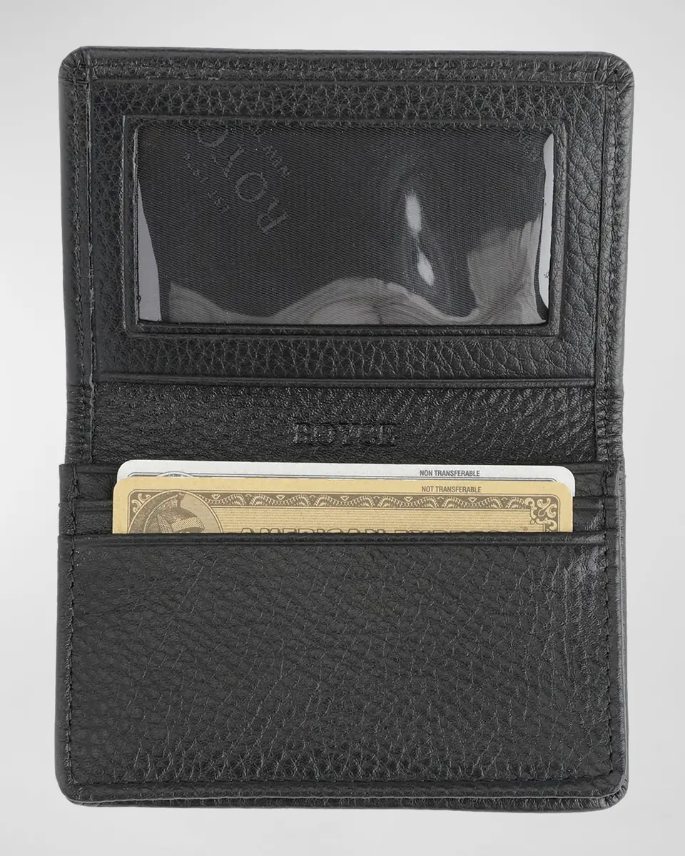Royce New York Monogrammed Leather Card Holder Wallet | Thumbnail 2