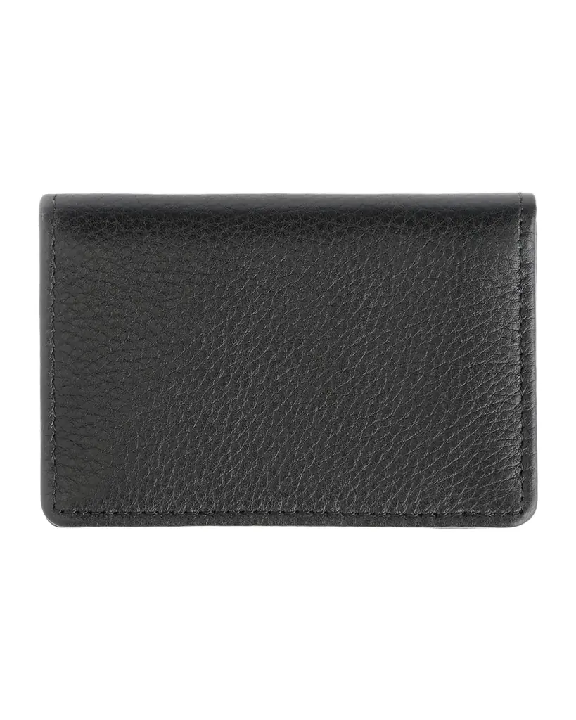 Royce New York Monogrammed Leather Card Holder Wallet
