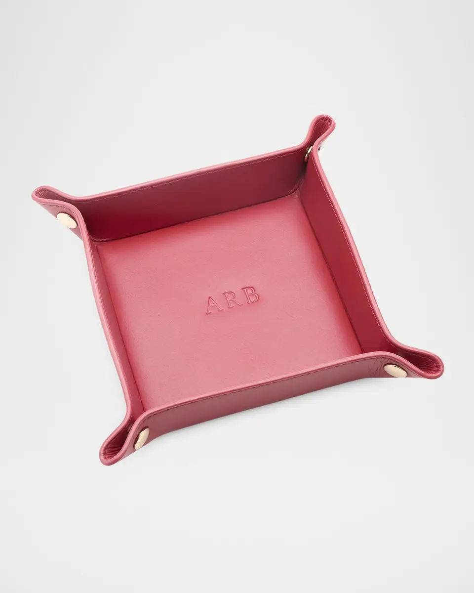 Royce New York Monogrammed Leather Catchall Valet Tray | Thumbnail 3 Royce New York Monogrammed Leather Catchall Valet Tray | Thumbnail 3