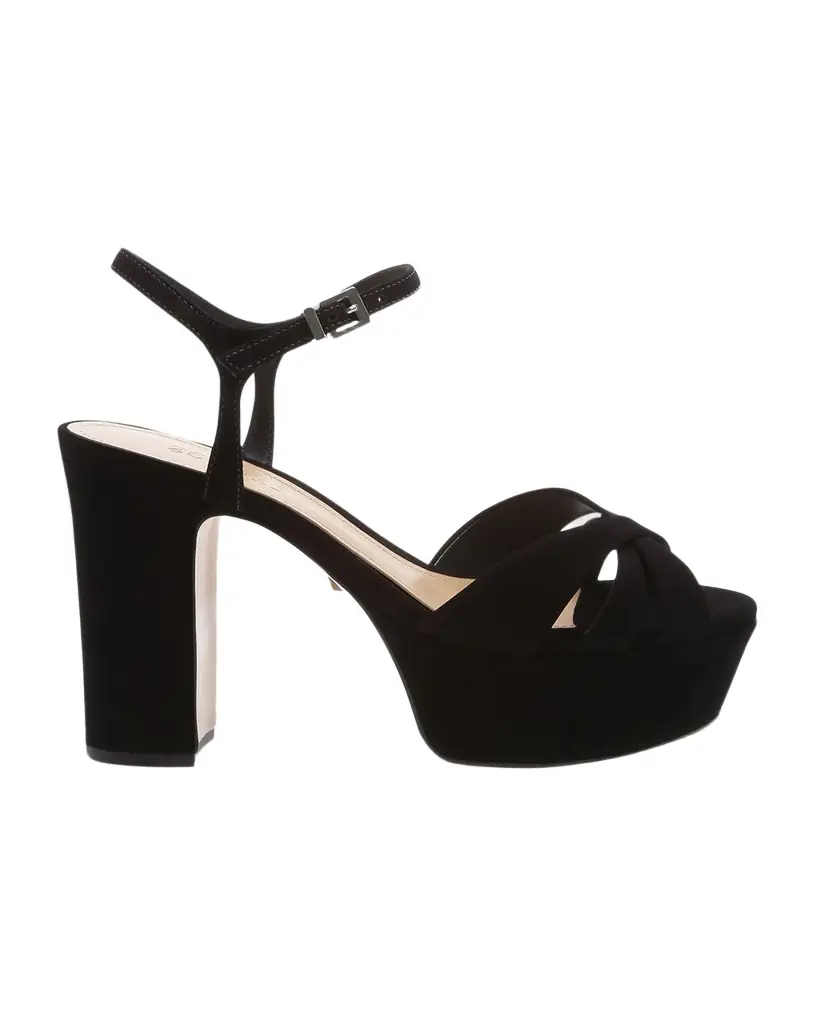 Schutz Keefa Nubuck Ankle-Strap Platform Sandals | Image 1 Schutz Keefa Nubuck Ankle-Strap Platform Sandals | Image 1