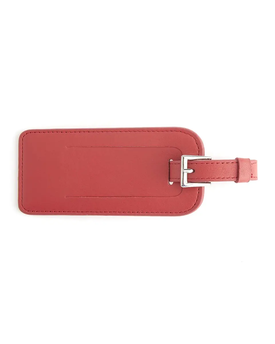 Royce New York Monogrammed Leather Luggage Tag | Thumbnail 3