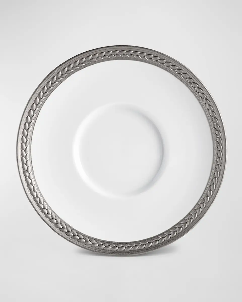 L'Objet Soie Tressee Platinum-Plated Espresso Cup & Saucer | Thumbnail 2 L'Objet Soie Tressee Platinum-Plated Espresso Cup & Saucer | Thumbnail 2