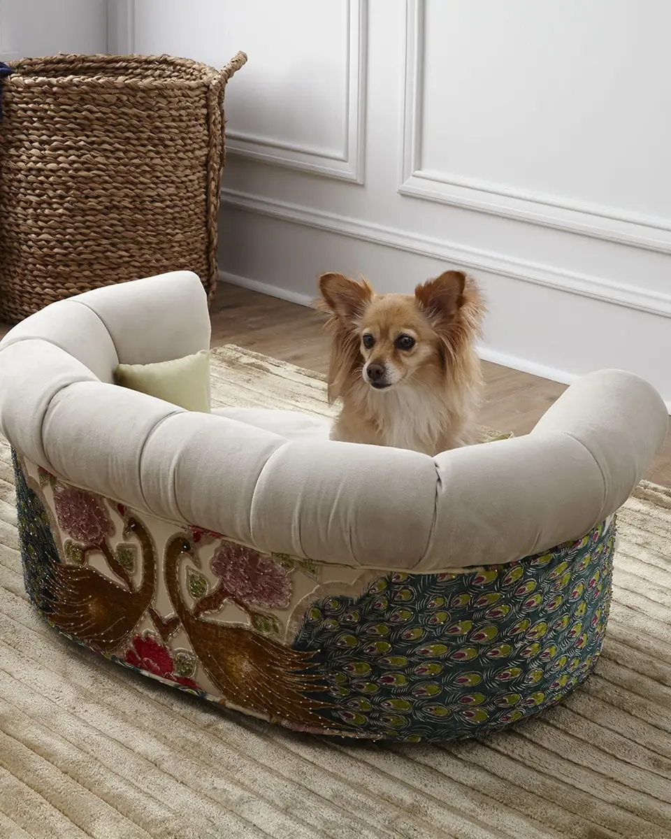 Haute House Dorina Peacock Pet Bed | Thumbnail 5 Haute House Dorina Peacock Pet Bed | Thumbnail 5