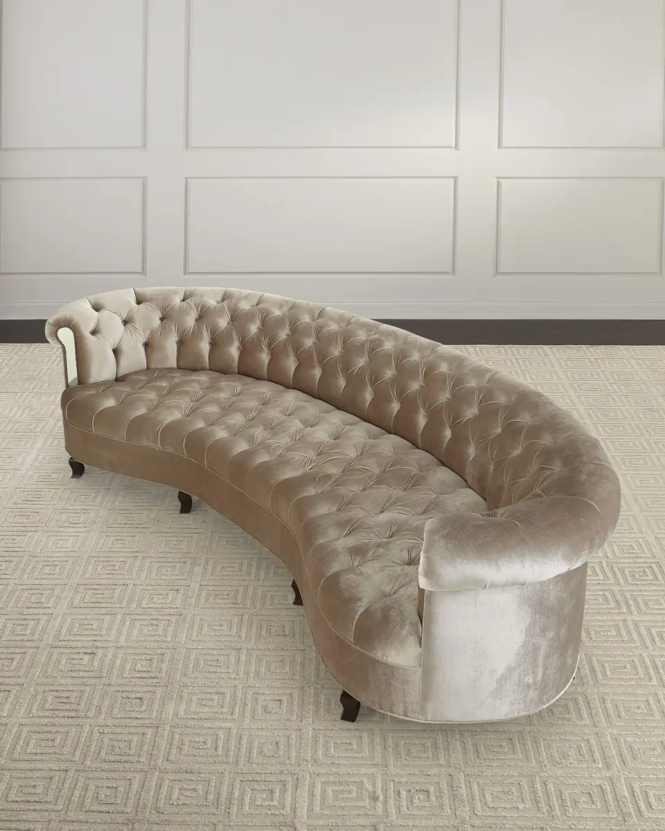 Haute House Rebecca Mirror Trim Sofa, 122" | Thumbnail 2