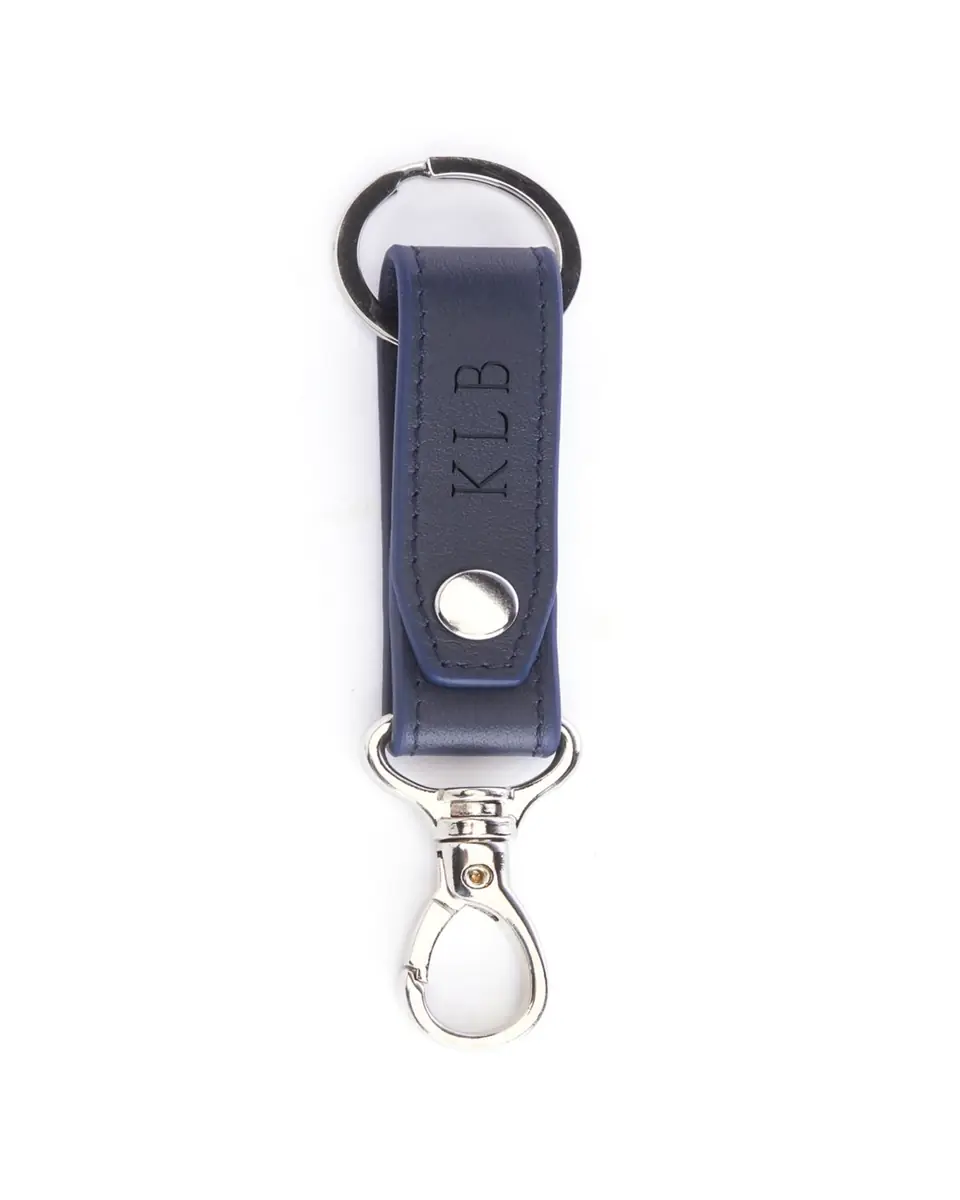 Royce New York Monogrammed Leather Valet Key Chain | Thumbnail 3