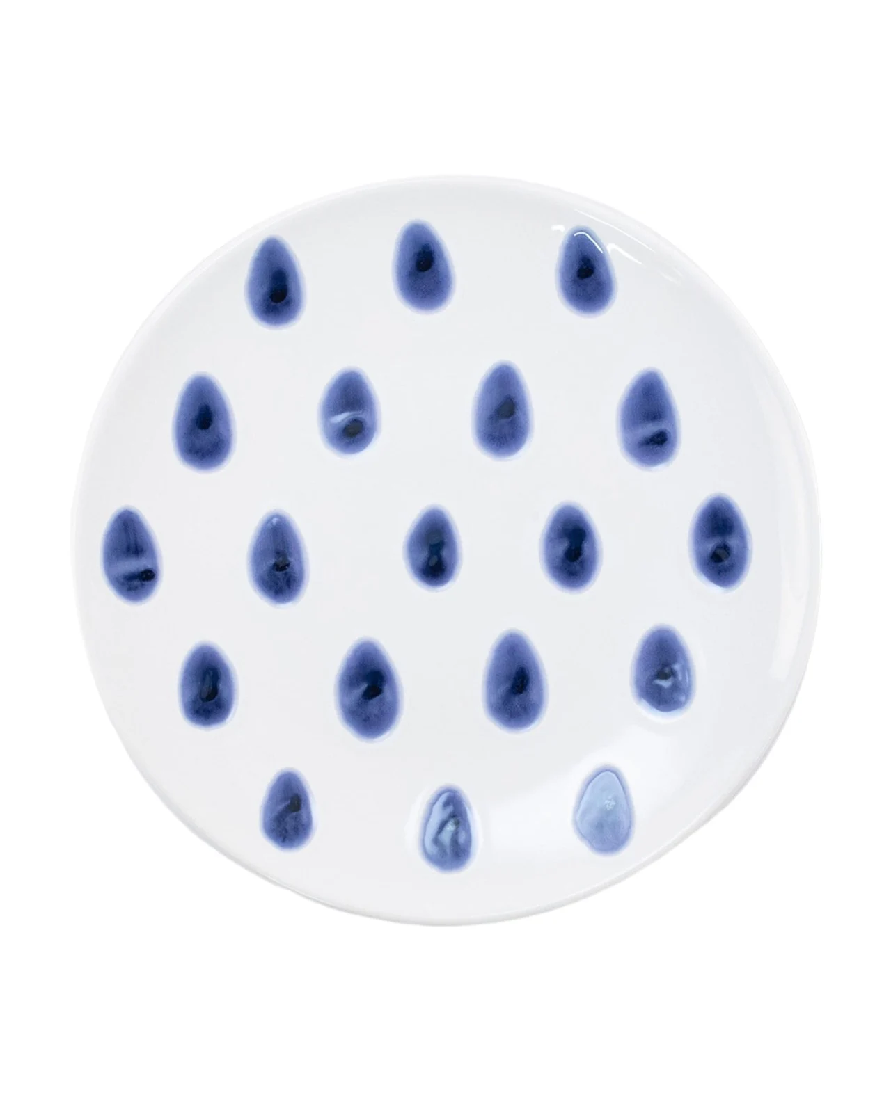 Vietri Santorini Dot Salad Plate