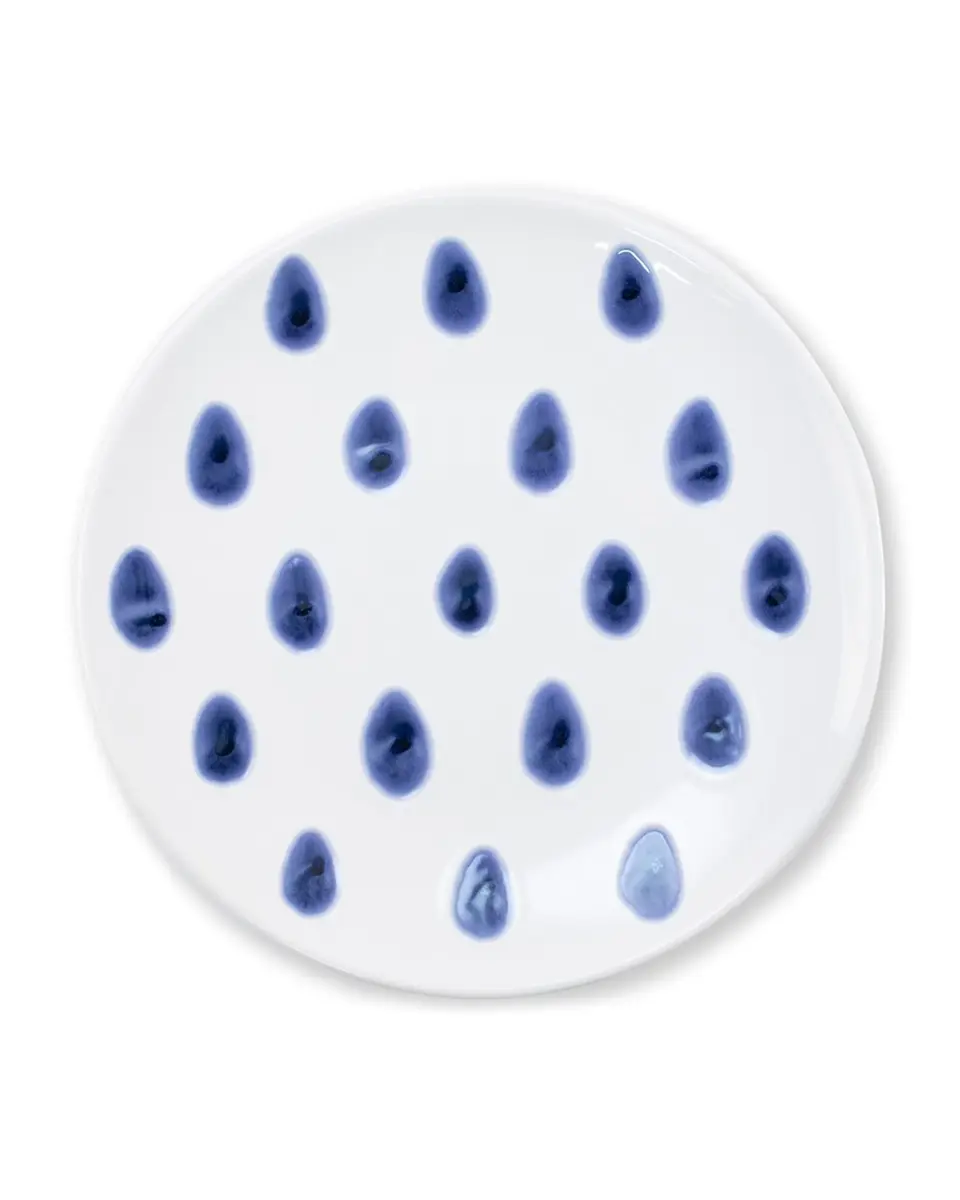 Vietri Santorini Dot Salad Plate