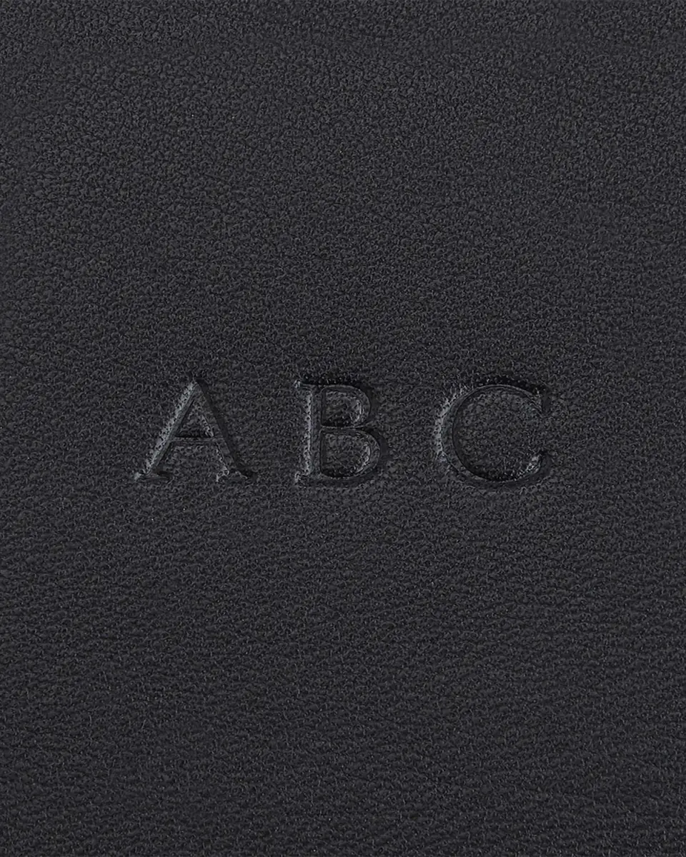 Royce New York Monogrammed Leather Catchall Valet Tray | Thumbnail 3