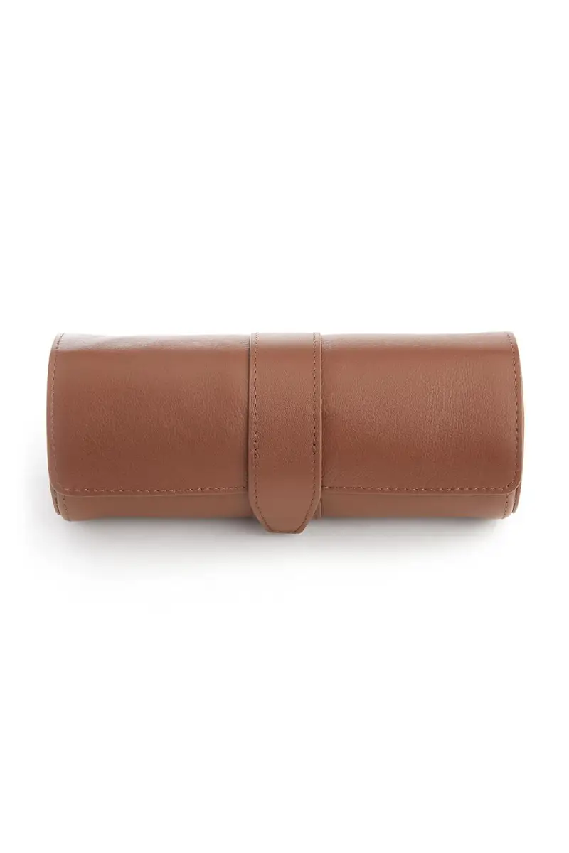 Royce New York Monogrammed Leather Travel Watch Roll, Personalized | Thumbnail 4