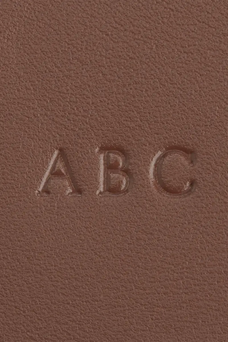 Royce New York Monogrammed Leather Luggage Tag | Thumbnail 6