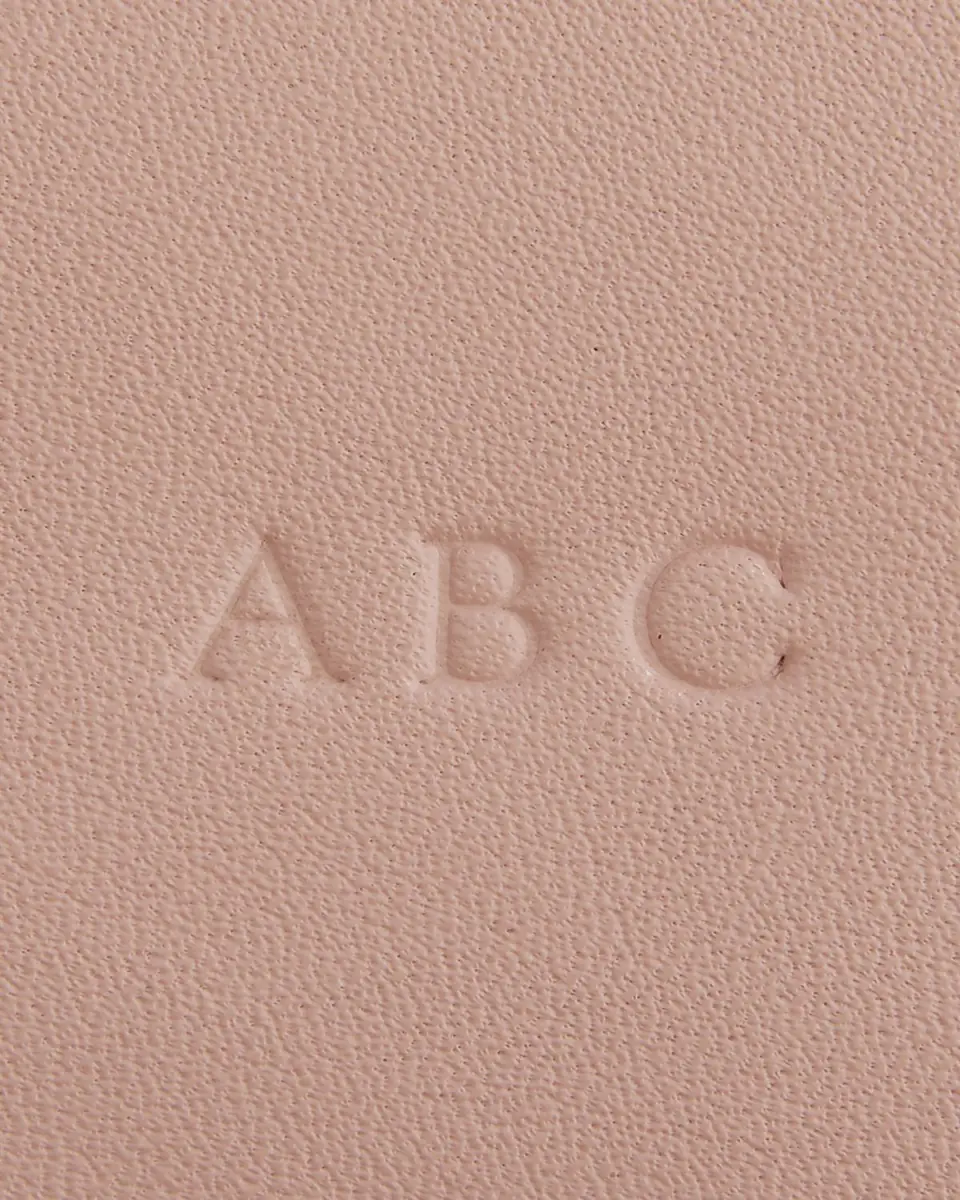Royce New York Monogrammed Leather Heart-Shaped Key Chain, Personalized | Thumbnail 3