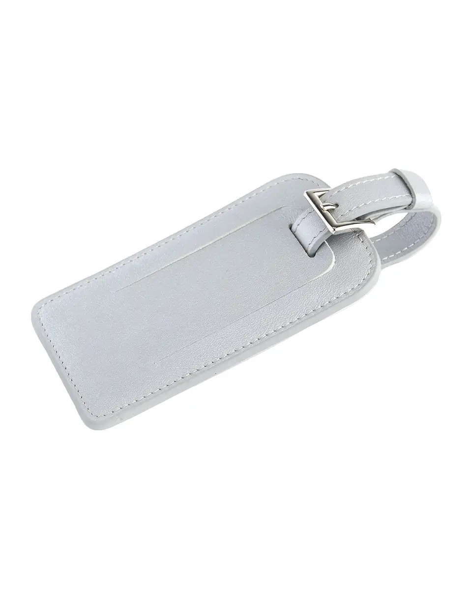 Royce New York Monogrammed Leather Luggage Tag | Thumbnail 2