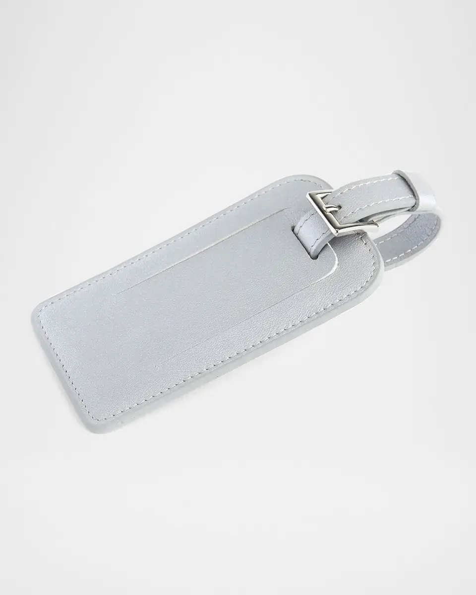 Royce New York Monogrammed Leather Luggage Tag | Thumbnail 5