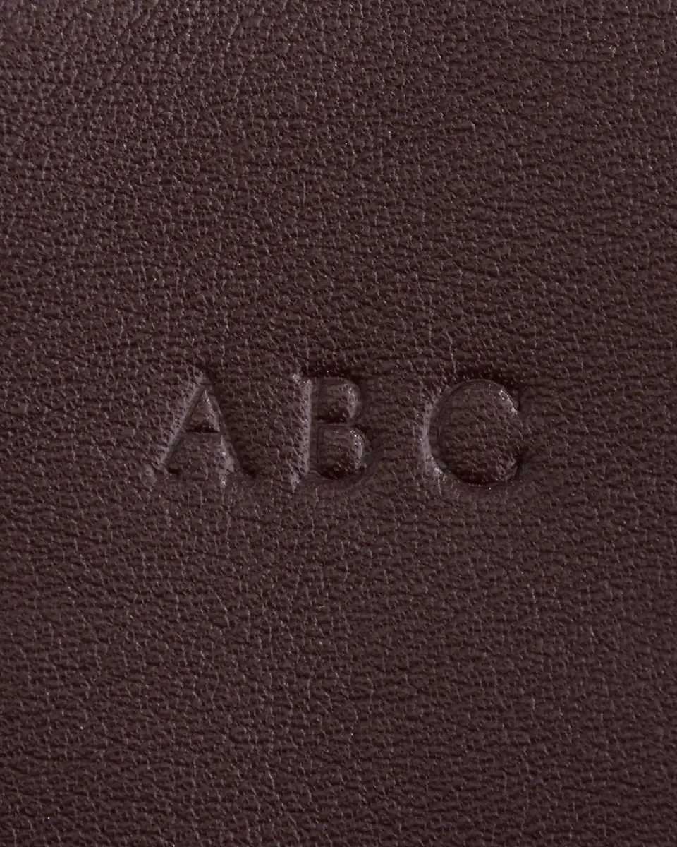 Royce New York Monogrammed Leather Bound Executive Notebook, Personalized | Thumbnail 3