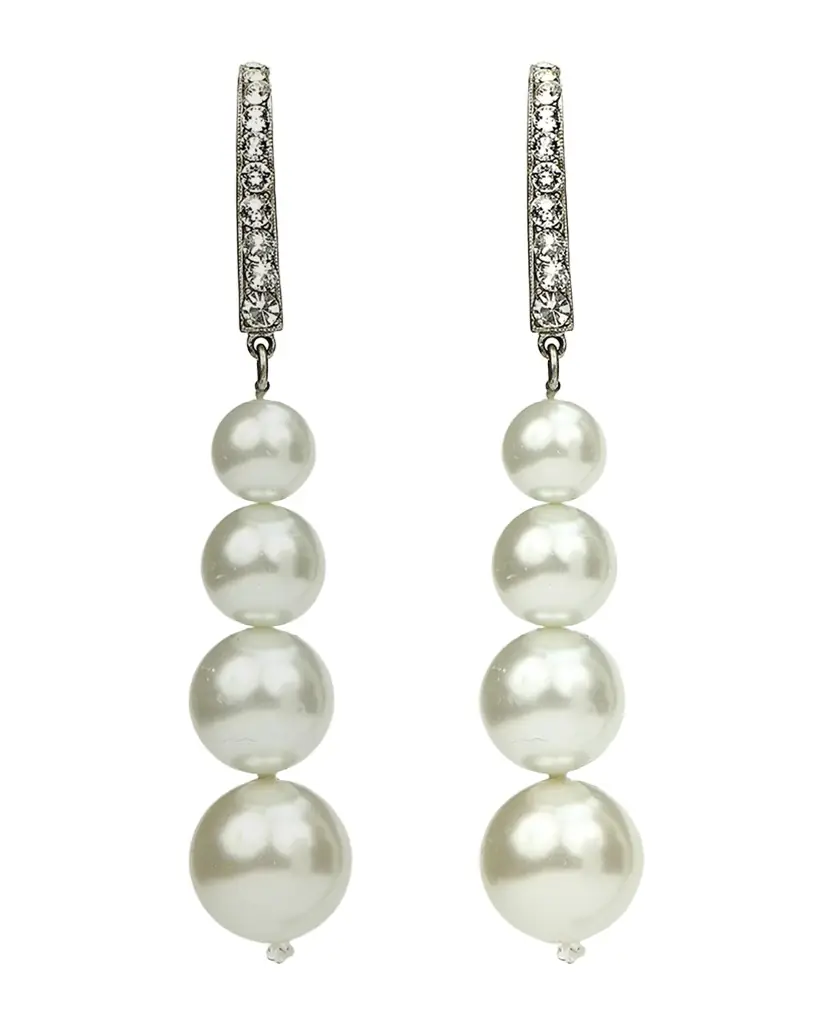 Ben-Amun Pearly Multi-Drop Earrings | Image 1 Ben-Amun Pearly Multi-Drop Earrings | Image 1
