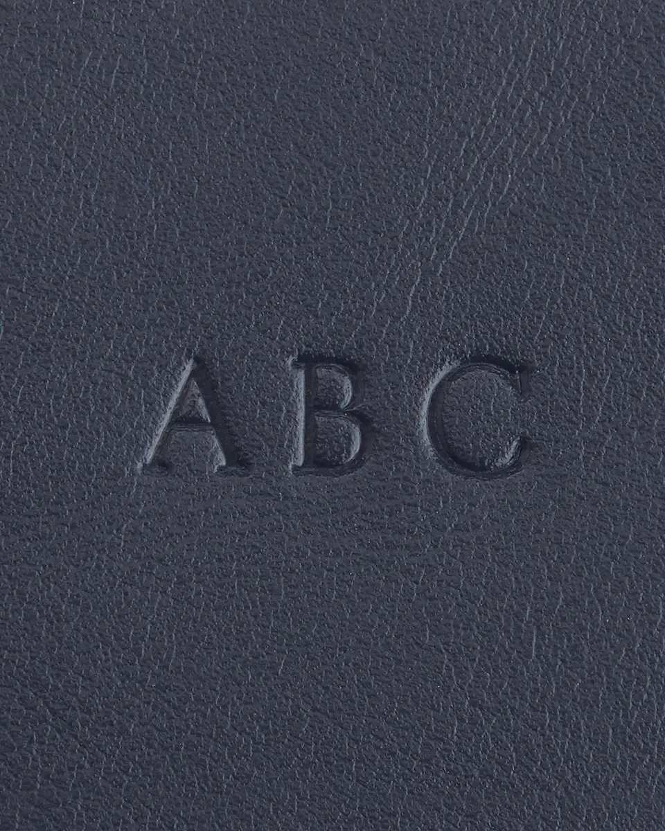 Royce New York Monogrammed Leather Zippered Utility Bag | Thumbnail 3