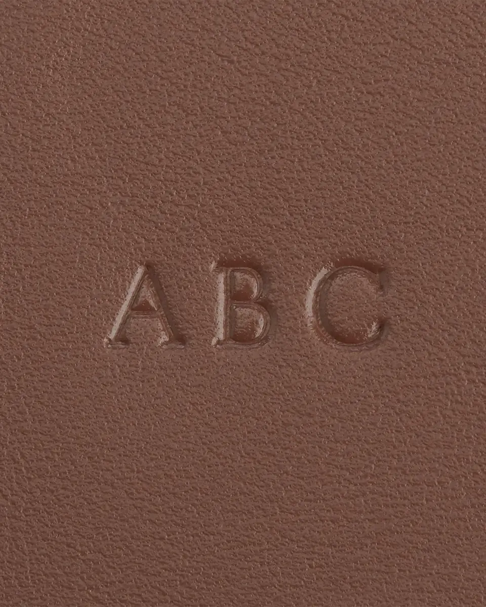 Royce New York Monogrammed Leather Zuppered Travel Organizer Pouch | Thumbnail 3