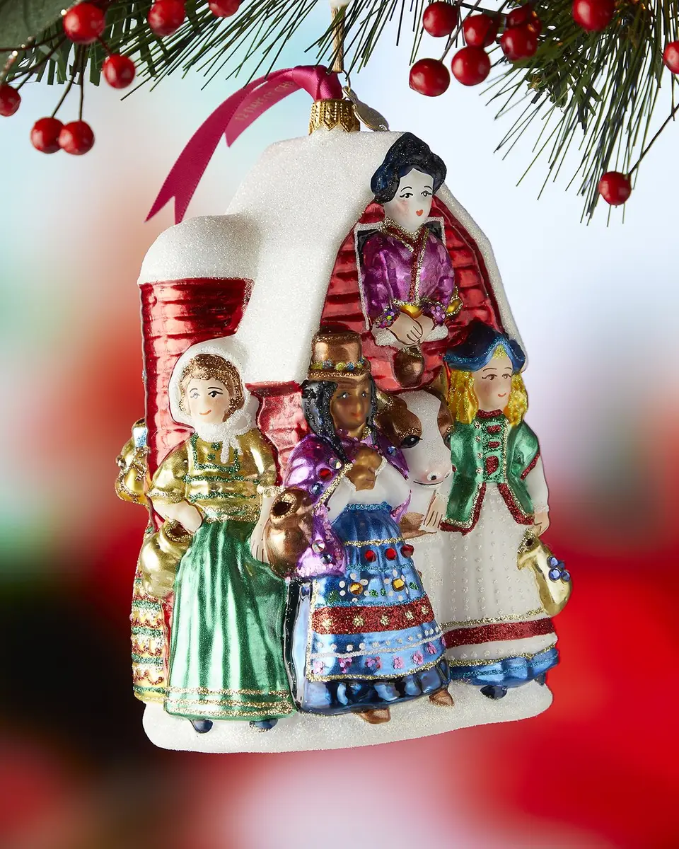 Jay Strongwater Eight Maids A-Milking Glass Ornament | Thumbnail 2 Jay Strongwater Eight Maids A-Milking Glass Ornament | Thumbnail 2