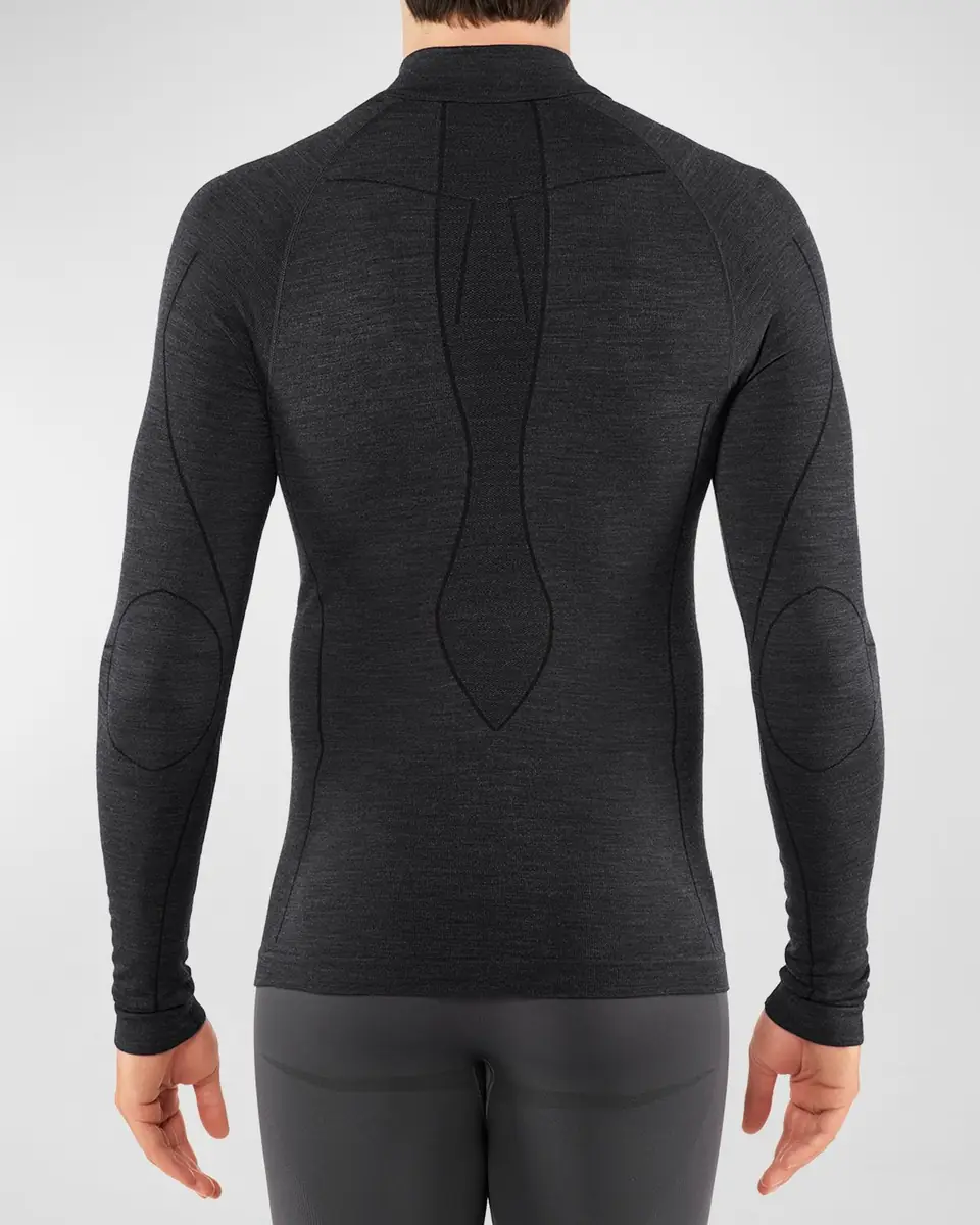 FALKE Men's Wool Tech Long-Sleeve Shirt | Thumbnail 2 FALKE Men's Wool Tech Long-Sleeve Shirt | Thumbnail 2