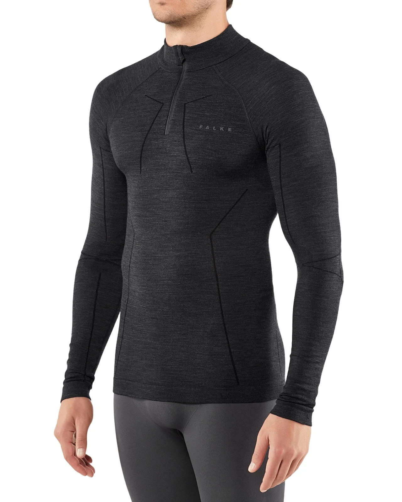 FALKE Men's Wool Tech Long-Sleeve Shirt