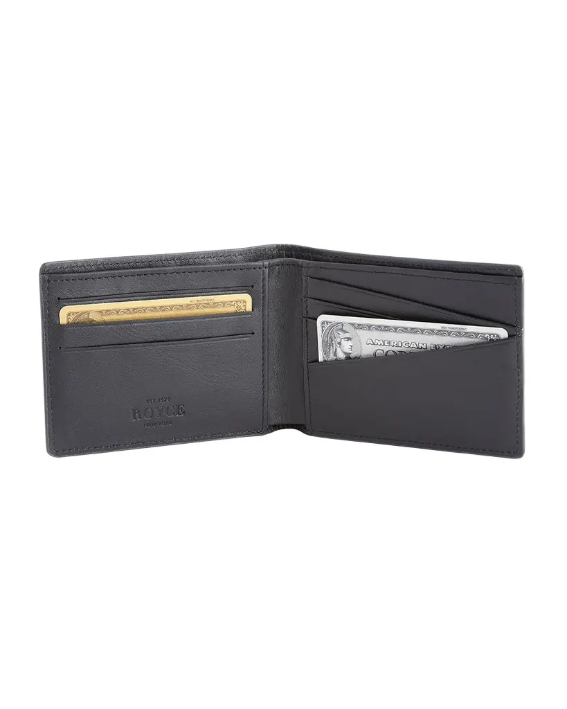 Royce New York RFID Blocking Bifold Wallet, Personalized