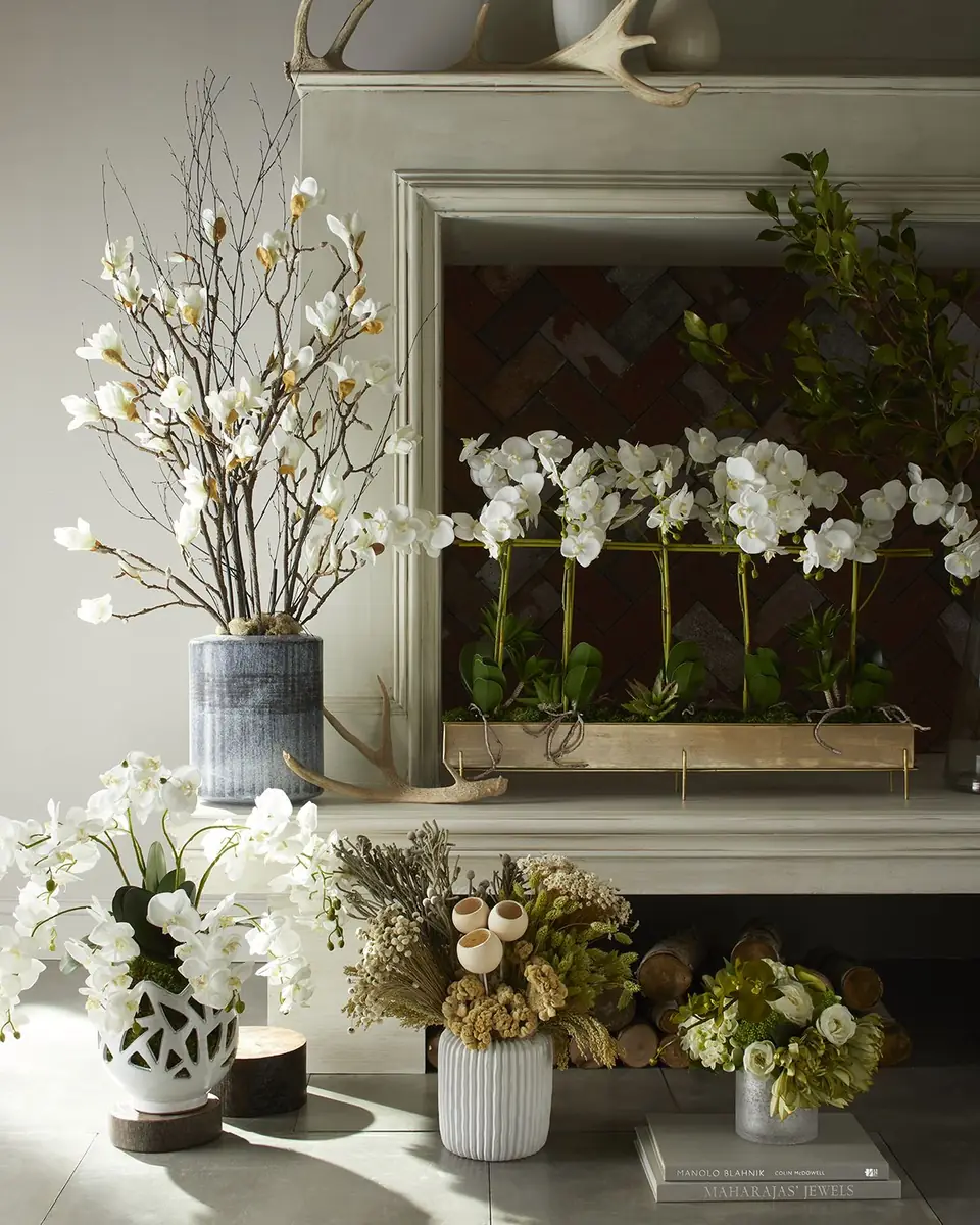 John-Richard Collection Japanese Magnolia Twilight Faux-Floral Arrangement | Thumbnail 2 John-Richard Collection Japanese Magnolia Twilight Faux-Floral Arrangement | Thumbnail 2