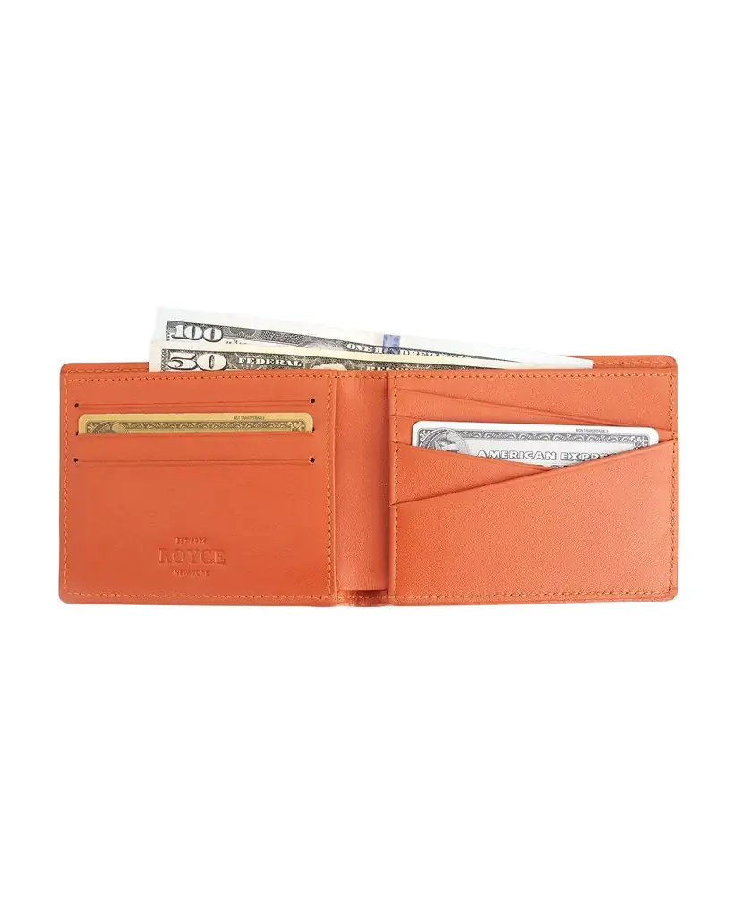 Royce New York RFID Blocking Bifold Wallet, Personalized
