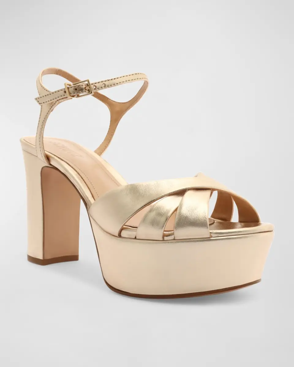 Schutz Keefa Metallic Leather Platform Sandals | Thumbnail 2 Schutz Keefa Metallic Leather Platform Sandals | Thumbnail 2