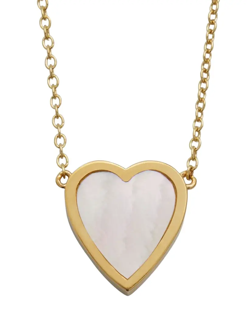 Jennifer Meyer 18k Mini Inlay Heart Necklace | Image 1 Jennifer Meyer 18k Mini Inlay Heart Necklace | Image 1