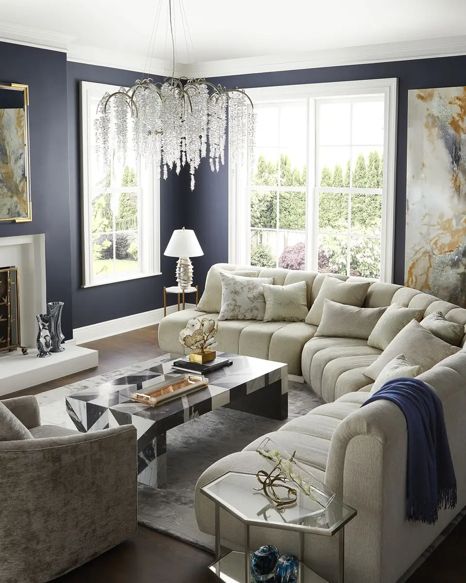 Haute House Malia Channel-Tufted Sectional Sofa | Thumbnail 4