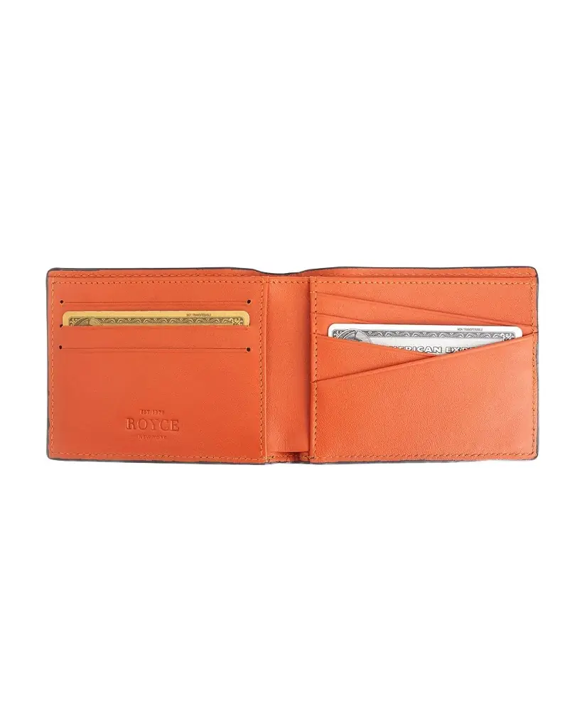Royce New York RFID Blocking Bifold Wallet, Personalized
