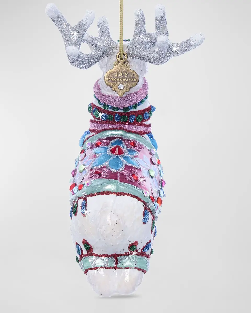 Jay Strongwater Cupid Reindeer Glass Ornament | Thumbnail 4 Jay Strongwater Cupid Reindeer Glass Ornament | Thumbnail 4