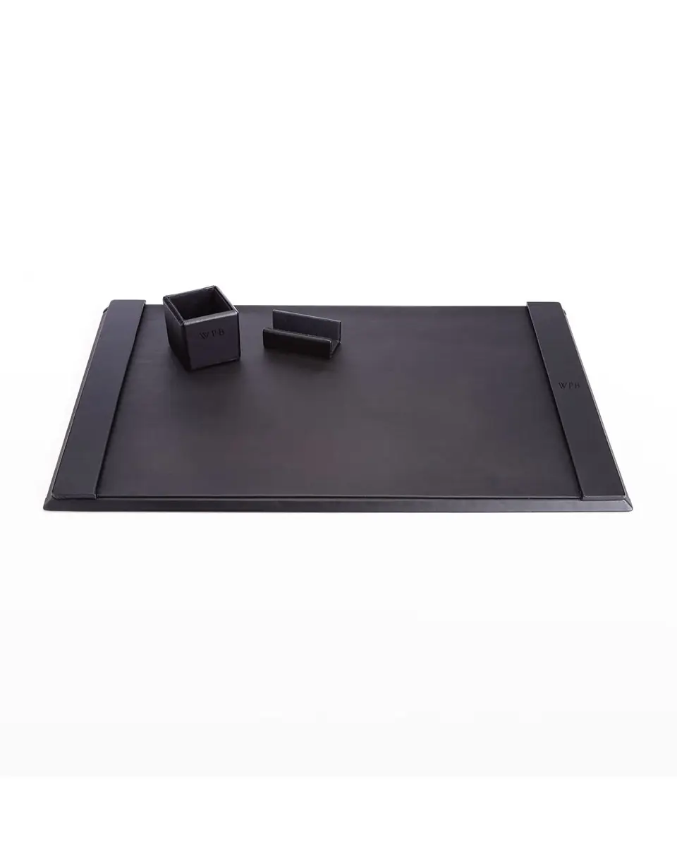 Royce New York Monogrammed Leather Executive Desk Blotter & Accesory Set, Personalized | Thumbnail 3 Royce New York Monogrammed Leather Executive Desk Blotter & Accesory Set, Personalized | Thumbnail 3