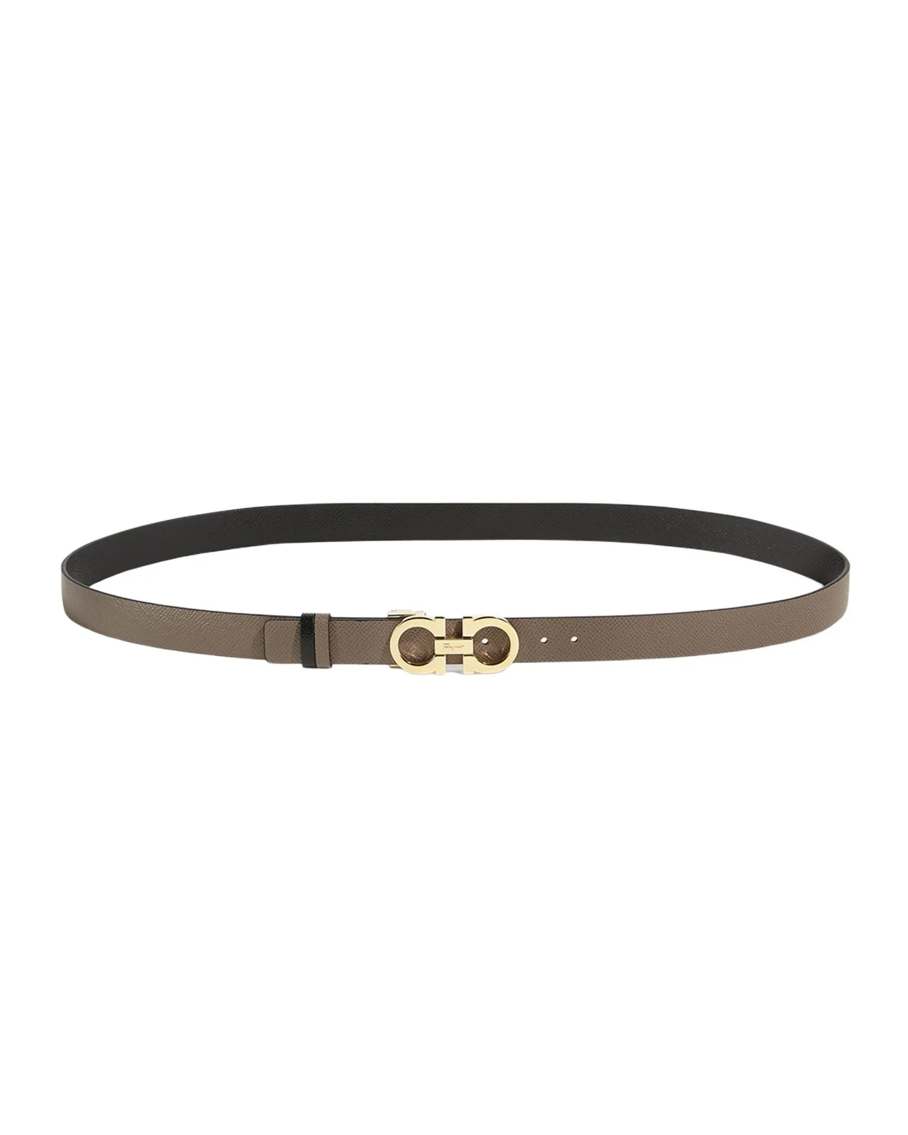 Gancini-Buckle Reversible Leather Belt Gancini-Buckle Reversible Leather Belt