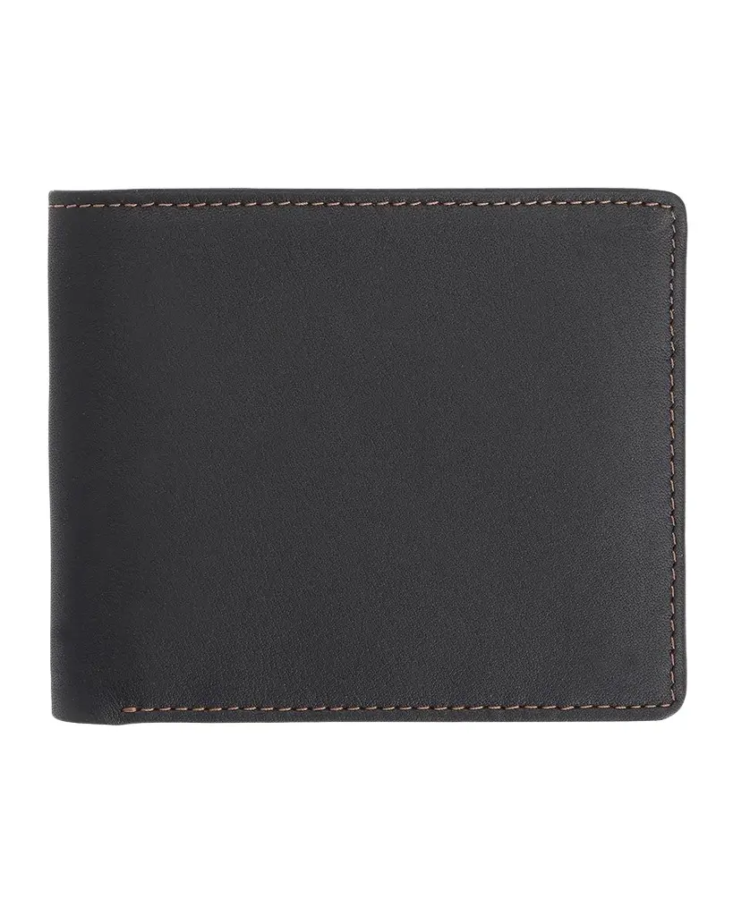 Royce New York Personalized Leather RFID-Blocking Trifold Wallet
