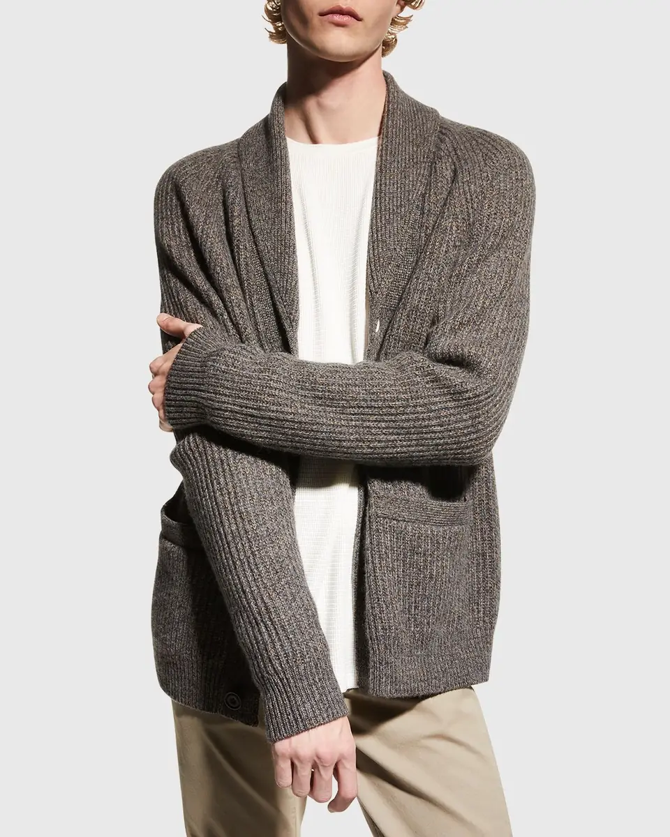 Vince Men's Long-Sleeve Thermal T-Shirt | Thumbnail 2