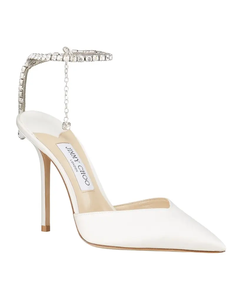 Saeda Crystal Charm Pumps Saeda Crystal Charm Pumps