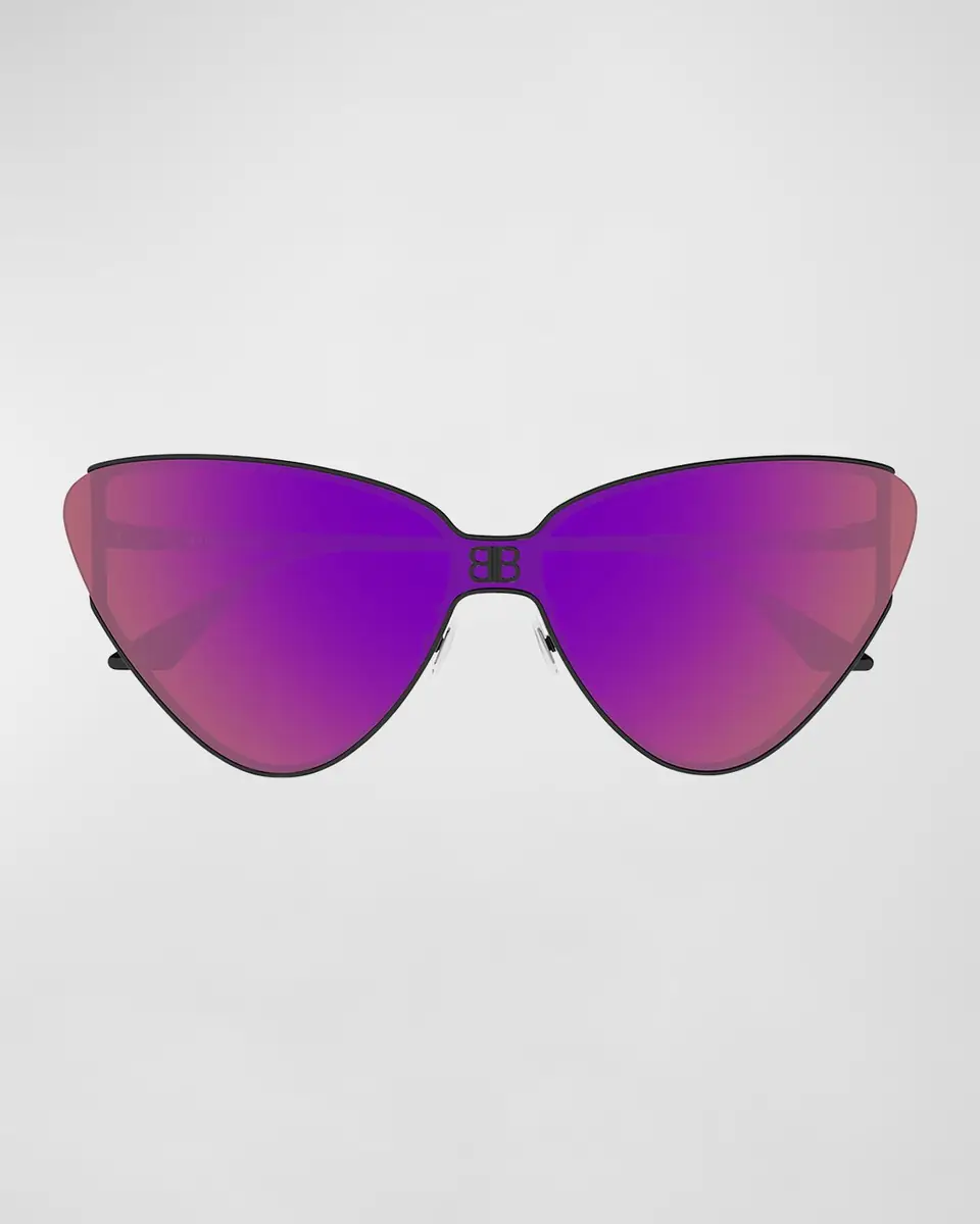 Balenciaga Logo Metal Cat-Eye Sunglasses | Thumbnail 2