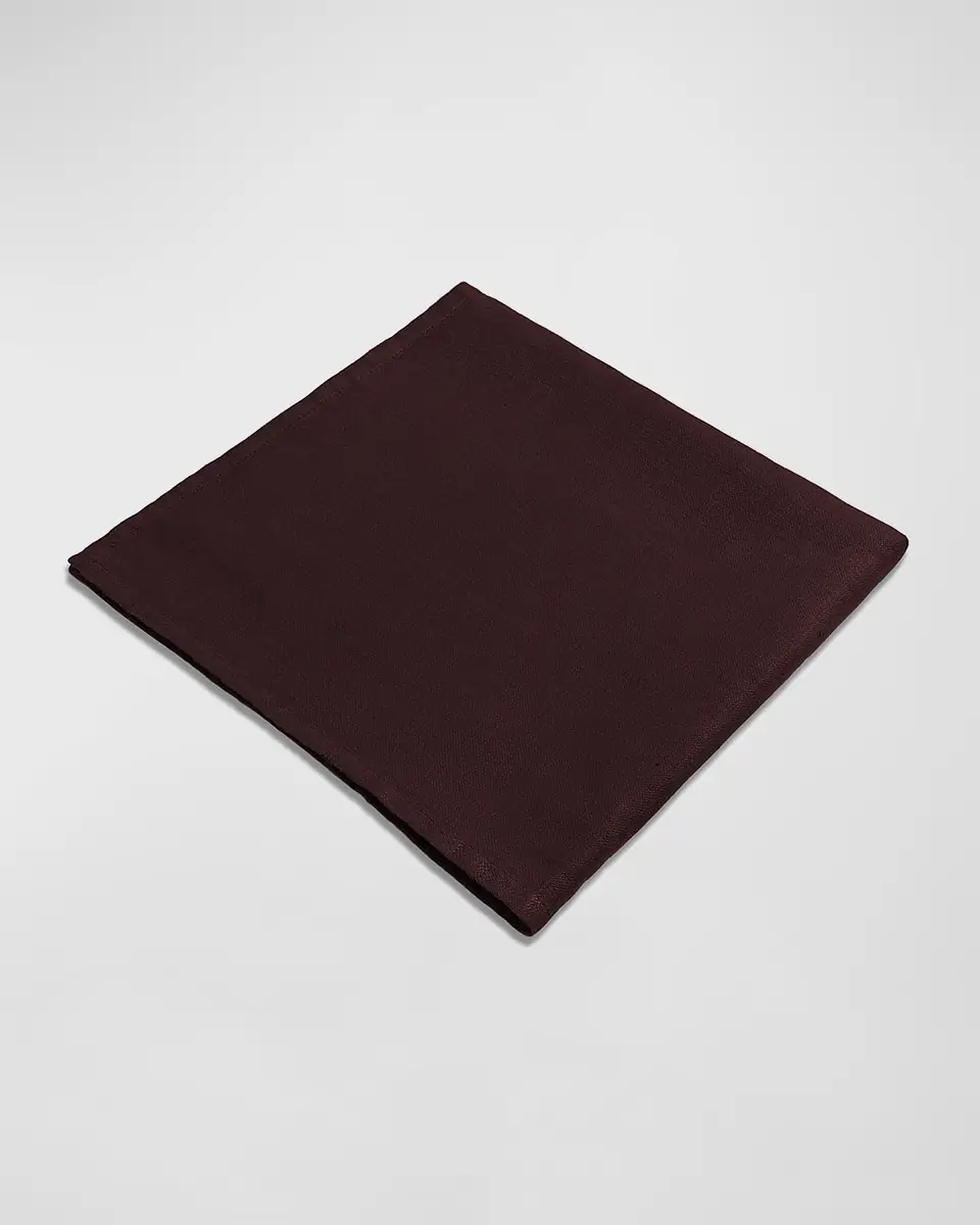 L'Objet Linen Sateen Napkins, Wine - Set of 4 | Thumbnail 2