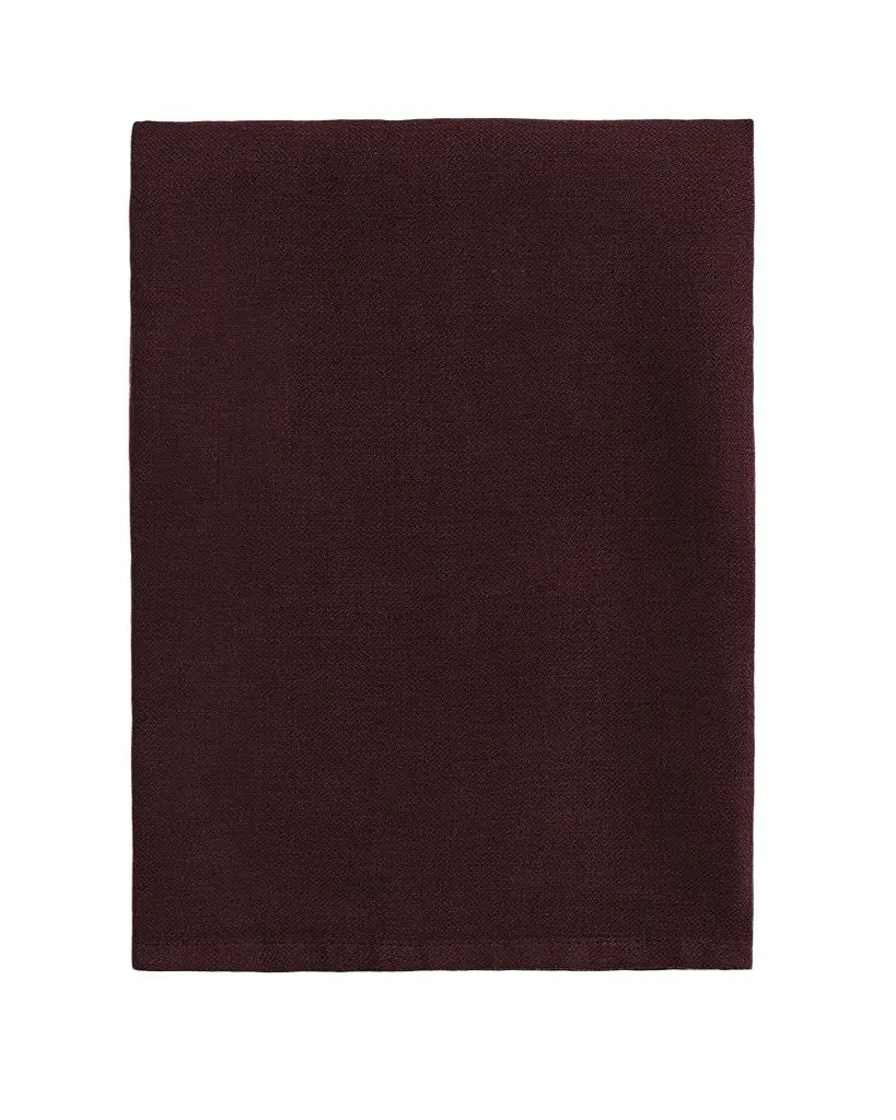 L'Objet Linen Sateen Napkins, Wine - Set of 4