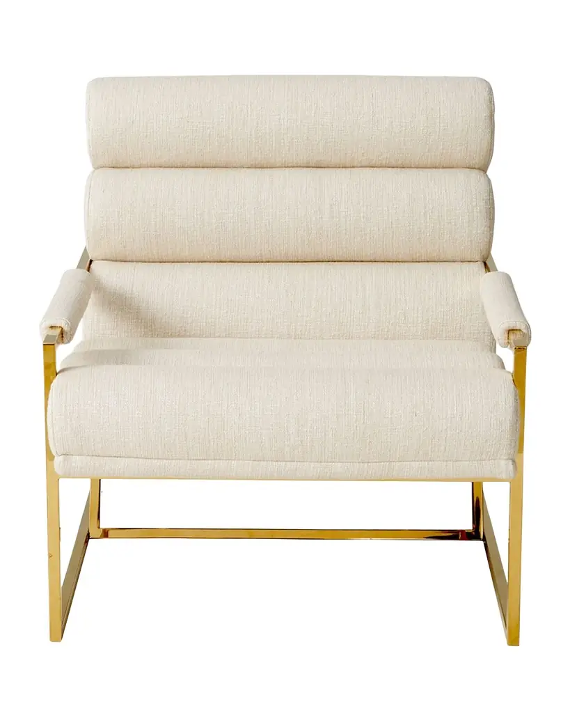 Jonathan Adler Channeled Goldfinger Lounge Chair