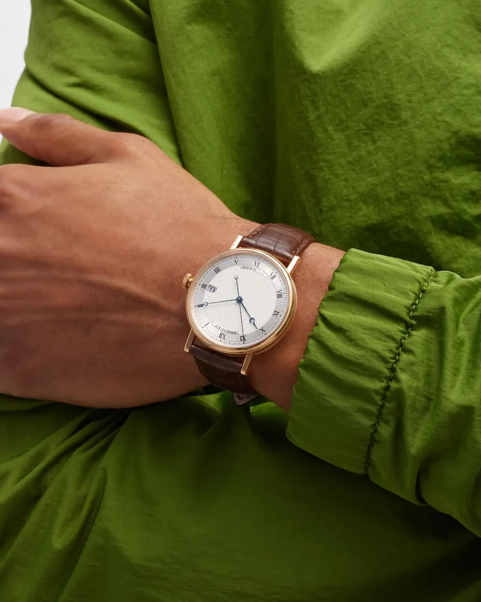 Breguet Rose Gold Classique Silver Dial Watch with Leather Strap | Thumbnail 2 Breguet Rose Gold Classique Silver Dial Watch with Leather Strap | Thumbnail 2