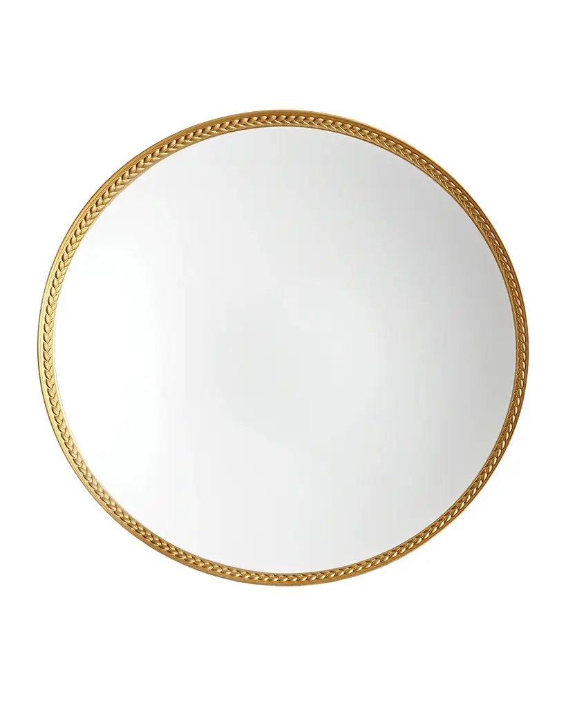 L'Objet Soie Tressee 24K Gold-Plated Soup Plate