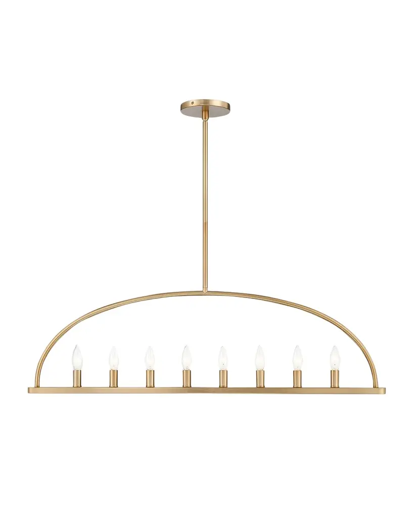 Crystorama Abbott 8-Light Linear Chandelier | Image 1 Crystorama Abbott 8-Light Linear Chandelier | Image 1