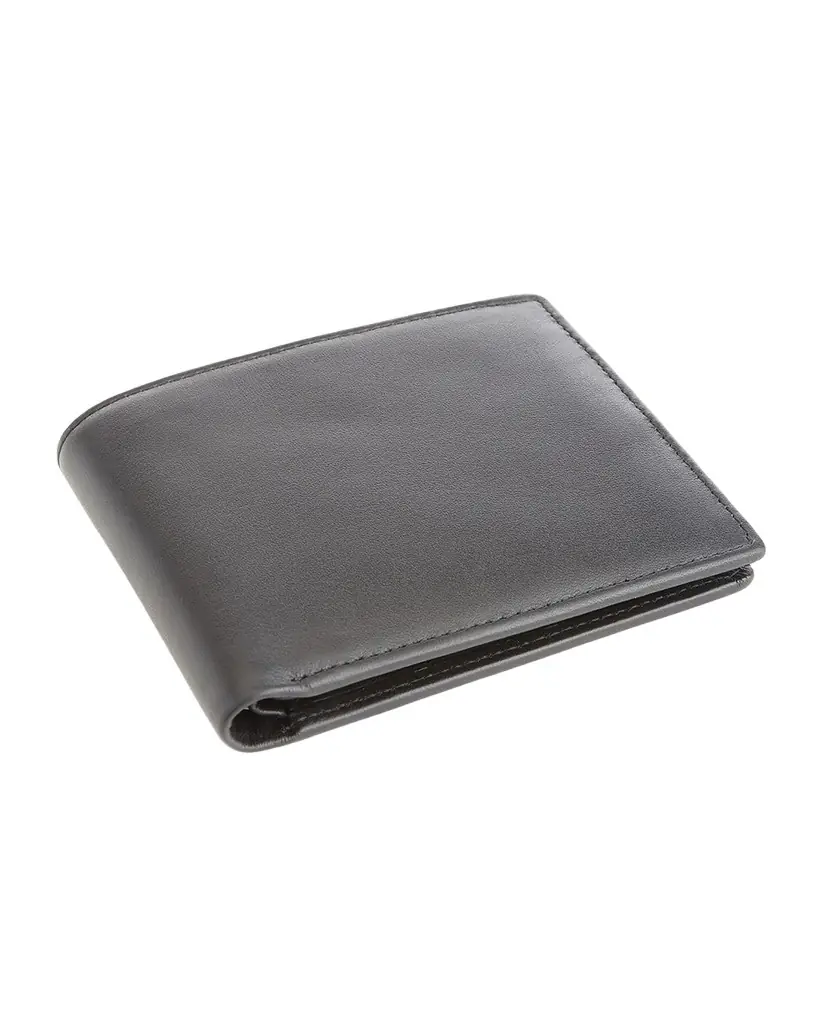 Royce New York Personalized Leather RFID-Blocking Trifold Wallet