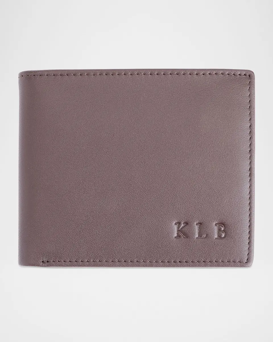 Royce New York Personalized Leather RFID-Blocking Trifold Wallet | Thumbnail 4