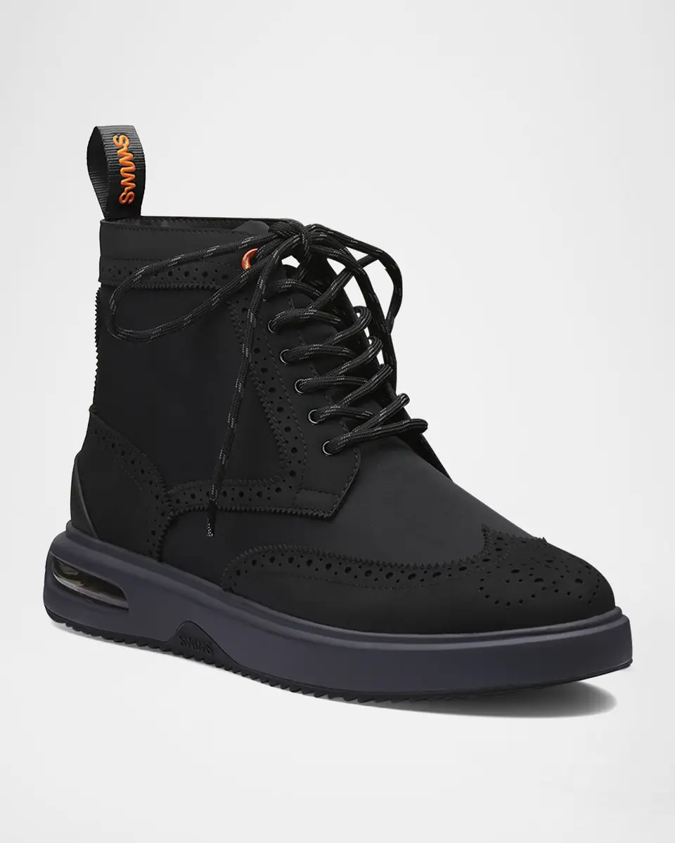 SWIMS Men's Charles Hybrid Water-Resistant Brogue Boots | Thumbnail 2
