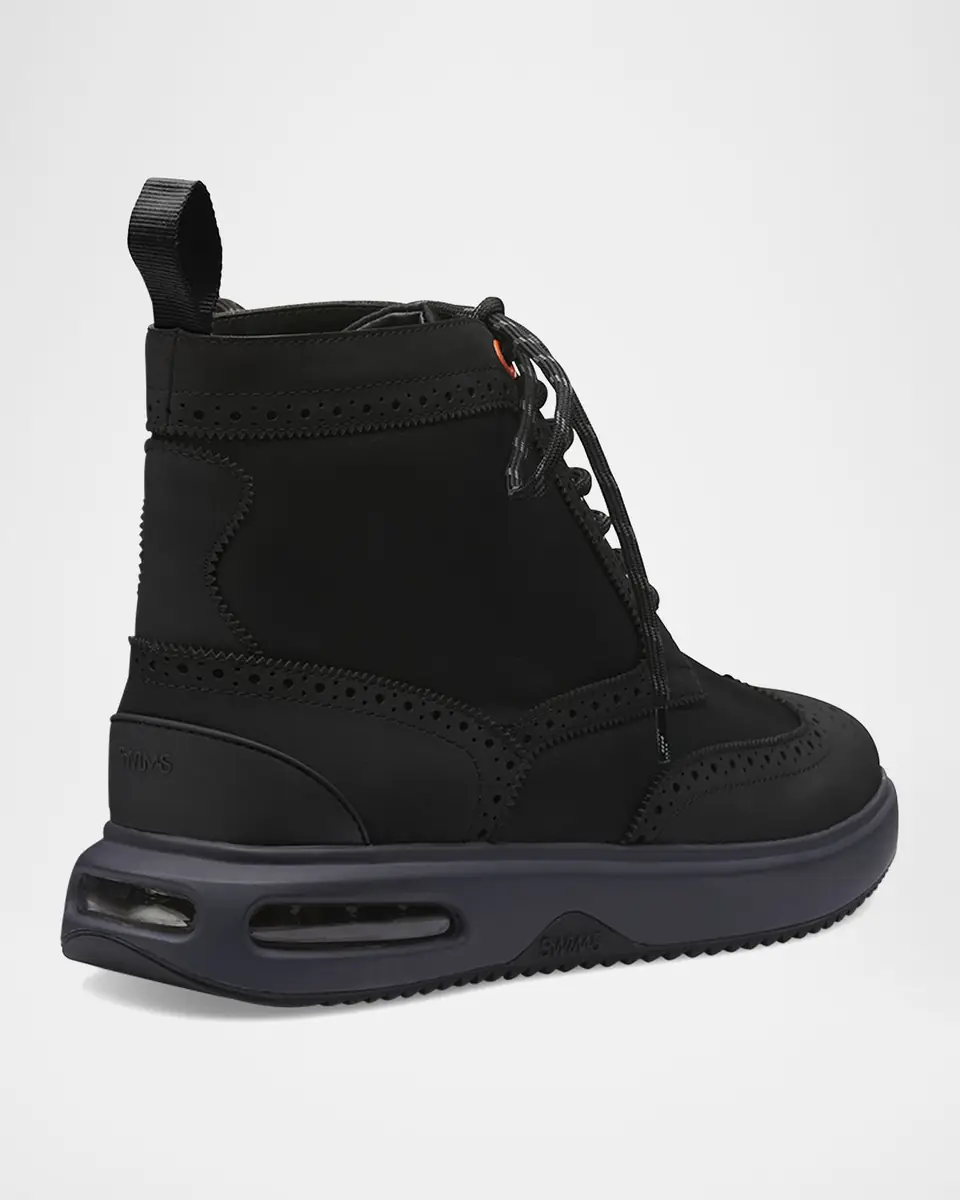 SWIMS Men's Charles Hybrid Water-Resistant Brogue Boots | Thumbnail 3